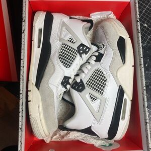 Jordan 4 military black GS with box